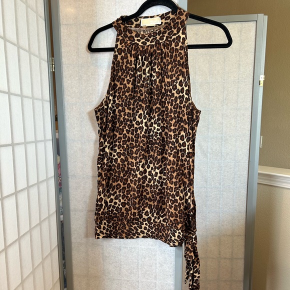 MICHAEL Michael Kors Tops - Michael Kors animal print halter sleeveless top